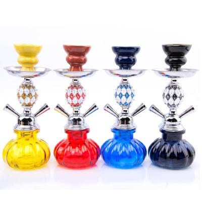 China Factory Direct Sale Hookah Double Hose Hookah Finished Product Glass Shisha Acrylic Hot Arabic Hookah for sale