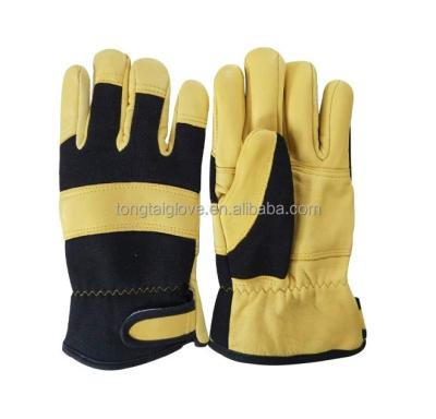 China Anti Slip High Quality Printable Cowhide Warm Gloves Full Protection Leather Coating Work Gloves for sale