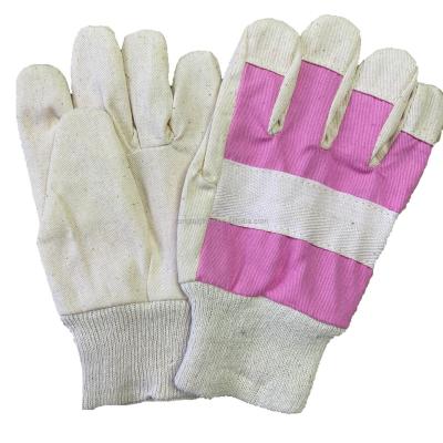 China Factory direct sales anti-slip in children's red-pink breathable protective cotton cotton children's hand large quantities gardening gloves for sale