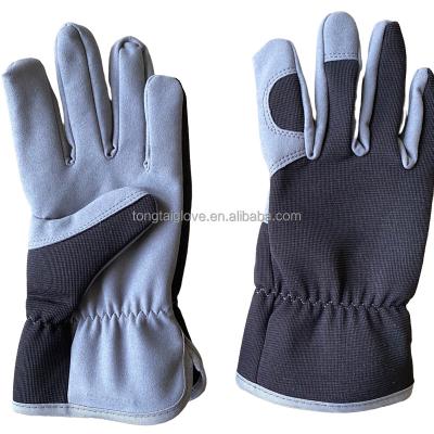 China Microfiber Palm Garden Work Safety Gloves Anti-Slip Logo With Elastic Cuffs Glove Production Custom Gloves for sale