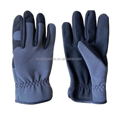 China China Factory Logo Anti-Slip Black Microfiber Comfortable Custom Work Gloves Gardening Gloves Safety for sale