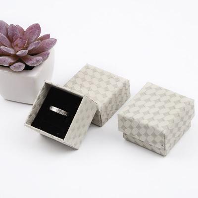 China Cardboard Drawer Style Colored Box With Sponge , Ring Box for sale