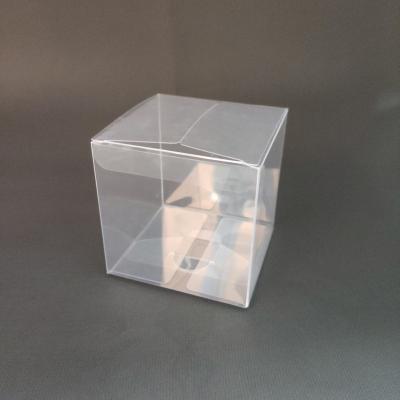 China Recyclable Facial Tools Face Boxed Slim Cube Packaging Tester Transparent PET Box for sale