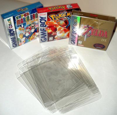 China Free Samples PET Case Crystal Clear Nintendo Game Boy Box Protectors Recyclable for sale