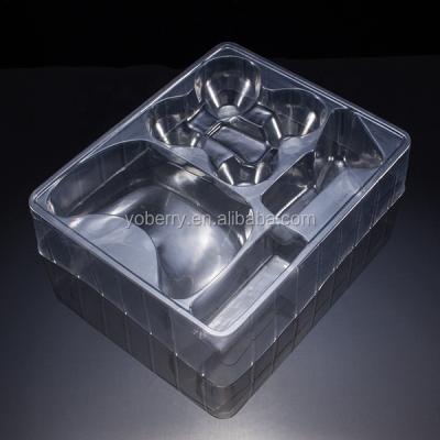 China Joy Recyclable Transparent Clear Color Blister Tray Kinder Clear Packaging Tray Packaging Tray for sale