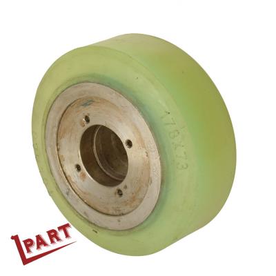 China Electric Reach Forklift Drive Wheel Polyurethane Balance Wheel 178x73mm for sale