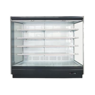 China Best selling multi deck open front chiller vegetable fruit display refrigerator beverage juice cooler for supermarket for sale