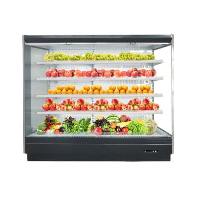 China Supermarket refrigerator vegetable display chiller commercial refrigerator for grocery shop for sale