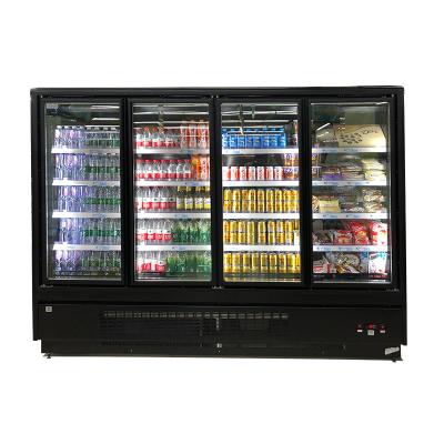 China New Product Supermarket Display  Glass Door Cabinet Chiller/Freezer Refrigeration Equipment for sale