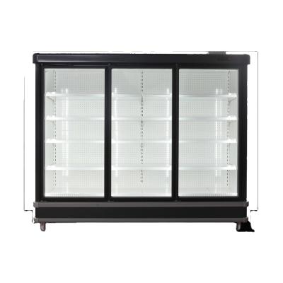 Cina Upright Glass Door Beverage Milk Fruit Vegetables Cooling Refrigerator Remote Copleland Compressor in vendita