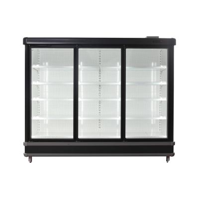 Cina Vertical Refrigerated Display Showcase Stand Cabinets Sliding Door in vendita