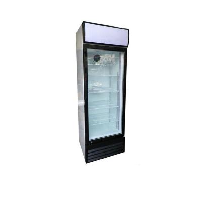 China Single door coke pepsi hotel vertical chiller Te koop