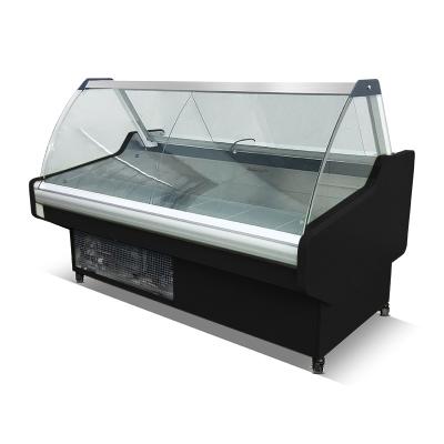 Китай Auto defrosting cooler type used deep fresh meat freezers for sale single temperature butchery display fridges продается