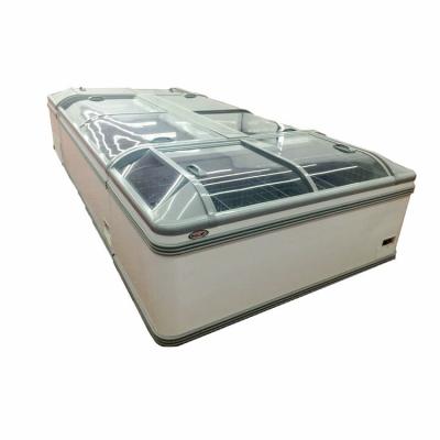 China Convenience Store Combined Static Cooling Sliding  Door Chest Fridge à venda