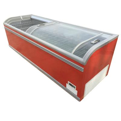 Cina supermarket equipment chest combination island freezer and chiller in vendita