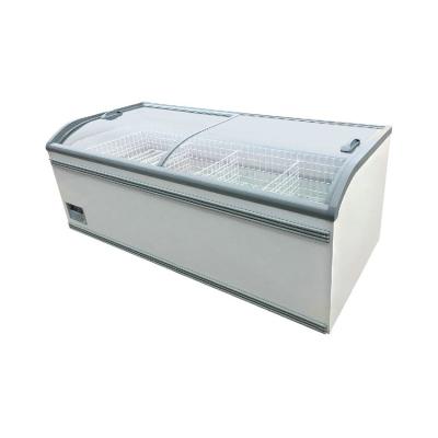 China supermarket deep chest freezer for ice cream display cabinet à venda