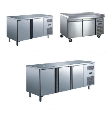 China Kitchen commercial stainless steel cold storage and freezing dual function refrigerator for sale