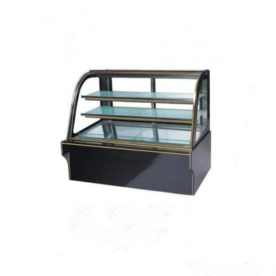 Cina Cheaper marble curved sliding glass door refrigerated chocolate display case in vendita