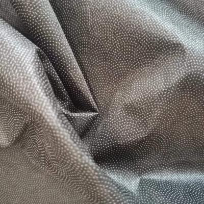 China 100% Polyester Water Soluble Non Woven Fusible Interlining Fabric For Garment Working Materials for sale