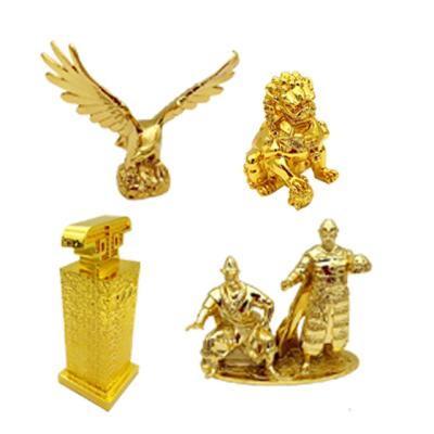 China Europe Manufacturer Metal Eagle Lion Lion Head Office Ornaments Animal Custom Decorations Gold Stone Zinc Alloy Statue for sale