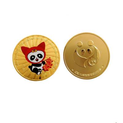 China Europe Customized Hot Gold Coin Plated Antique Album Challenge Panda Coin Collectibles Antique Coins for sale