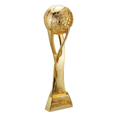 China Europe Customized World FA Cup Trophy And Gold Medal China Teamwork Trophy Crystal Metal for sale