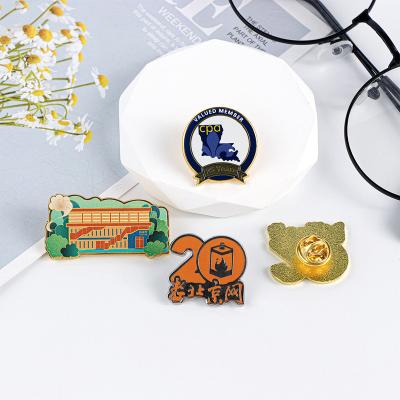 China Custom Metal Europe Badge Lapel Pin Cartoon Comics Zinc Alloy Diecast Badge Mounted Soft & Hard Enamel Gold Pin Pin for sale