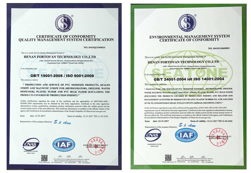 ISO9001 4001 - HENAN FORTOVAN TECHNOLOGY CO.,LTD