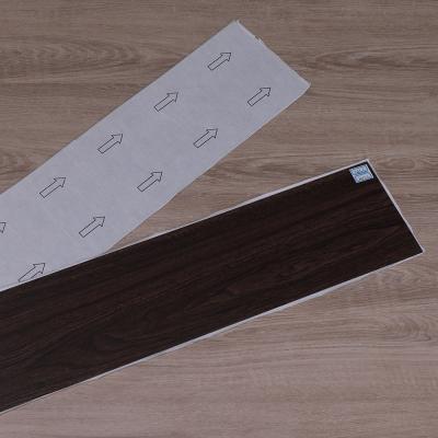 China 1.2mm Indoor Usage Wood Textured LVT Self Adhesive Peel and Stick PVC Vinyl Flooring Tile for sale