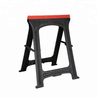 China Hot Selling DIY Sawhorse Folding Sawhorse Plastic Work Bench for sale