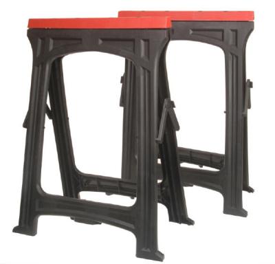 China Home use plastic folding sawhorse, heavy duty sawhorse for sale