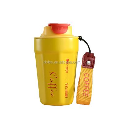 China Promotional Gift Customized Financial Institutions Logo 380ml Stainless Steel Vacuum Coffee Mug Insulated Thermos Mug for sale