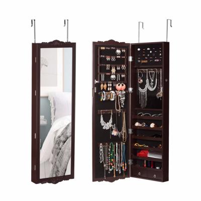 China White Wall Mounted Mirrored Storage Black Friday Oak Jewelery Cabinet Cabinet Clearance for sale