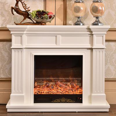 China Eco - Friendly Cheap European Contemporary Fireplace Stove Frame With Wooden Chimneys for sale