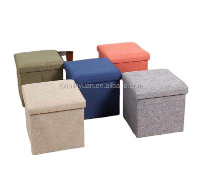 China Storage Bedroom Storage Kids Furniture Cube Stool Bedroom Stool With Storage for sale