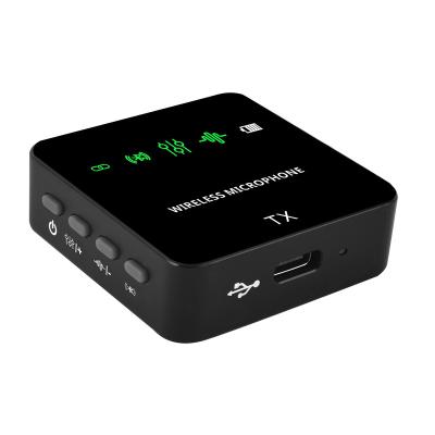 China Hot Selling Wireless Microphone Live Video Streaming Black Color High Quality Lavalier Microphone Portablerecording Lavalier Microphone for sale