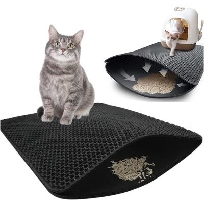 China New Pet Products Stored Anti Splatter Double Litter Pads Layer Large With Honeycomb for sale