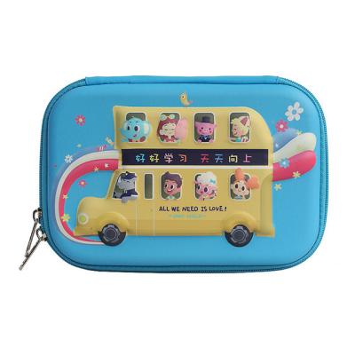 China Waterproof Stationery Box For School Supplies Office Stuff Double-layer Multifunctional Pencil Case for sale