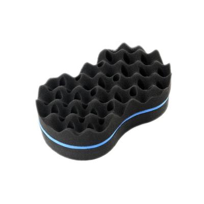 China Large Round Holes Barber Hair Brush Sponge Dreads Locking Twist Afro Curl Coil Wave Care Tool for sale