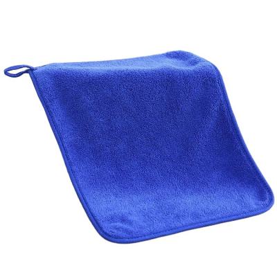 China Sustainable Household Towel Purple Absorbent Kitchen Cleaning Towel Hanging Cloth Best for sale