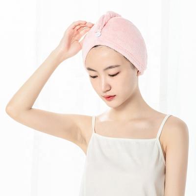 China QUICK DRY Custom Head Microfiber Wrap Head Wrap Hair Turban Towel Hair Dryer Towel for sale