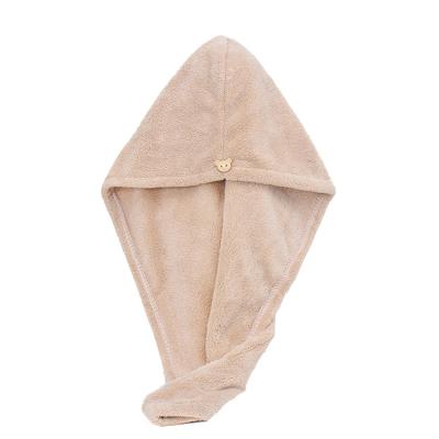 China Sustainable Custom Microfiber Plain Quick Dry Women Personal Hair Towels Wrap For Home for sale