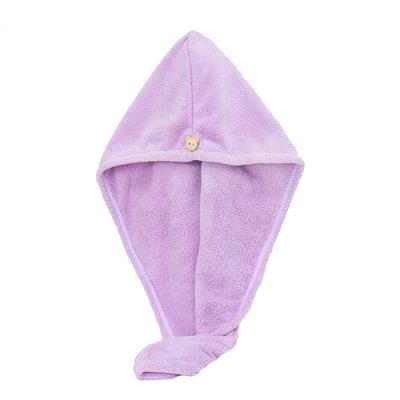 China Viable Custom Single Head Wrap Turban Quick Bath Deyd Hair Drying Salon Microfiber Towel for sale