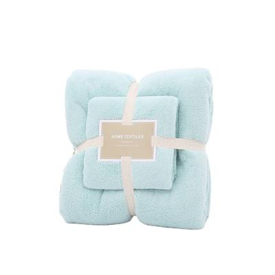 China 100% Antimicrobial Microfiber Towel Set 100% Cotton 1pcs Set Bath Towel Face Towel Bathroom Spa Microfiber Towel Set for sale