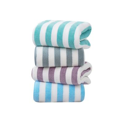 China Sustainable Wholesale New Absorbent 70x140cm Drying Bath Cleaners Wrap OEM Bath Towel for sale