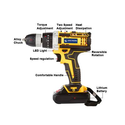 China Auto Repair Set High Quality Sale Lithium 24V Machinery Cheap Impact Cordless Power Drill Kit Power Tools for sale