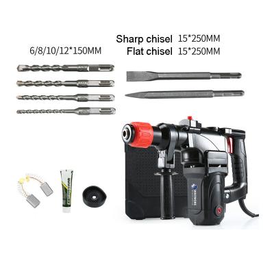 China Auto Repair Set 30mm Heavy Duty Electric Hex-Gun Hammer Jack Demolition Breaker Drill for sale