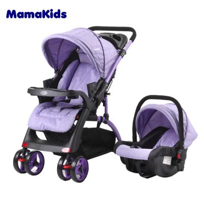 China Foldable Polyester Mamakids K-98KC High Landscape See Baby Stroller And Reversible Baby Pram for sale