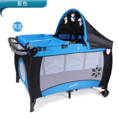 China Mamakids S12-7 Plastic Easy Folding Travel Outdoor Infant Crib Most Popular Selling Baby Princess Bed for sale