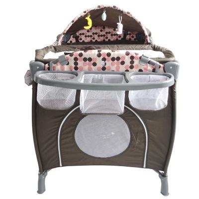 China Beautiful Mamakids S12-7 Comfortable Plastic Newborn Baby Travel Cot Set for sale